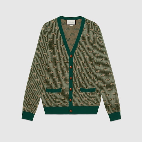 gucci green cardigan