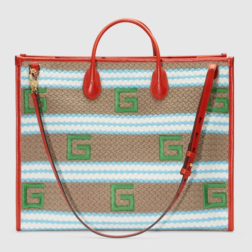 gucci stripe tote