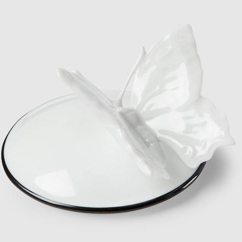 Bougie de taille moyenne à motif Herbarium et papillon, senteur Herbosum