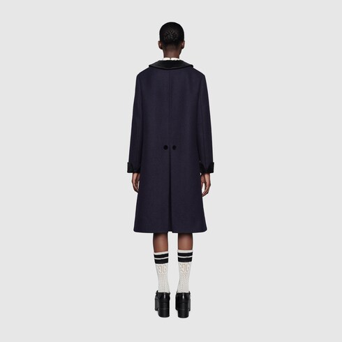 Gucci Wool coat with velvet details. 9