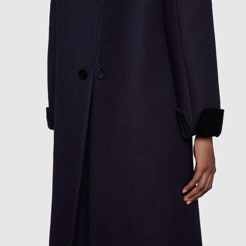 Gucci Wool coat with velvet details. 6