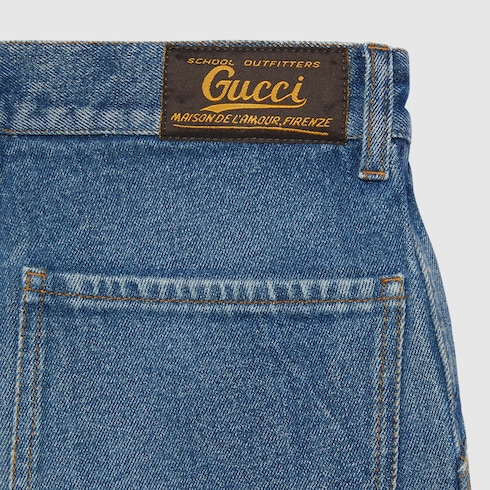 gucci eco washed denim