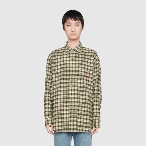 gucci checkered shirt