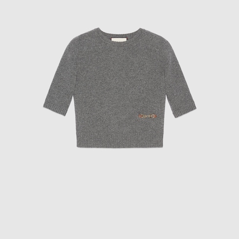 Cashmere top with Horsebit