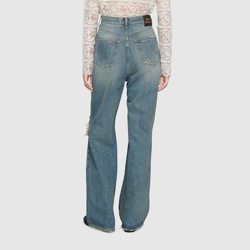 gucci eco washed organic denim pant