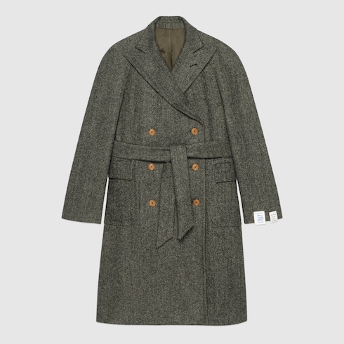 Gucci Herringbone wool coat. 4