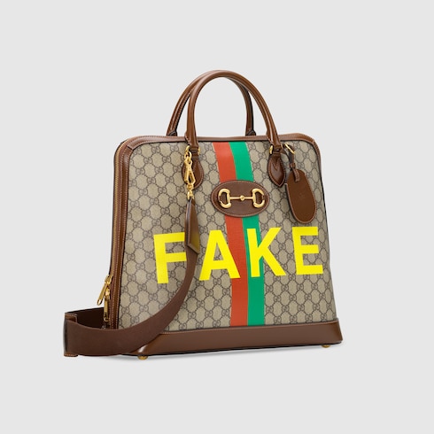グッチ ホースビット 1955〕“Fake/Not” スモール ダッフルバッグ