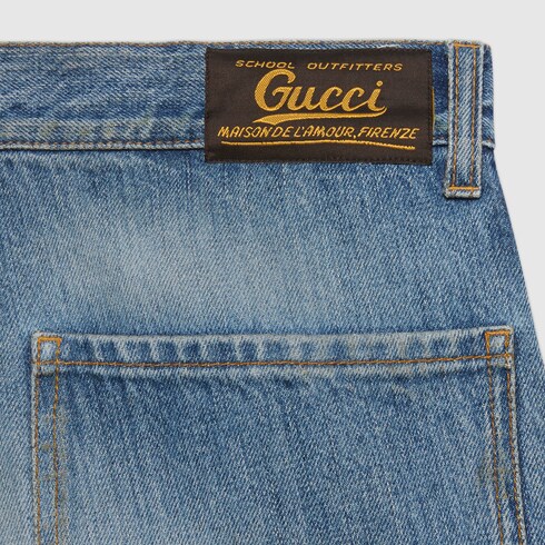 gucci eco washed organic denim pant