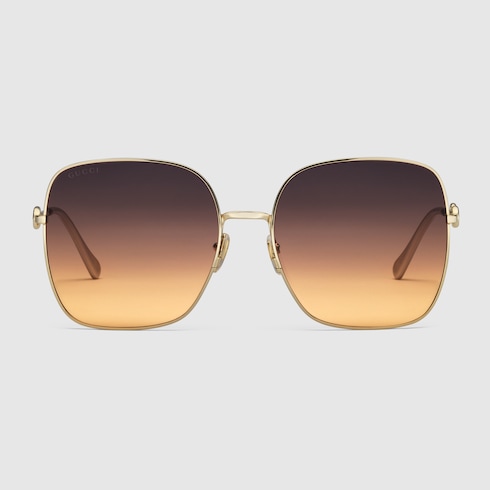 Oversize square-frame sunglasses