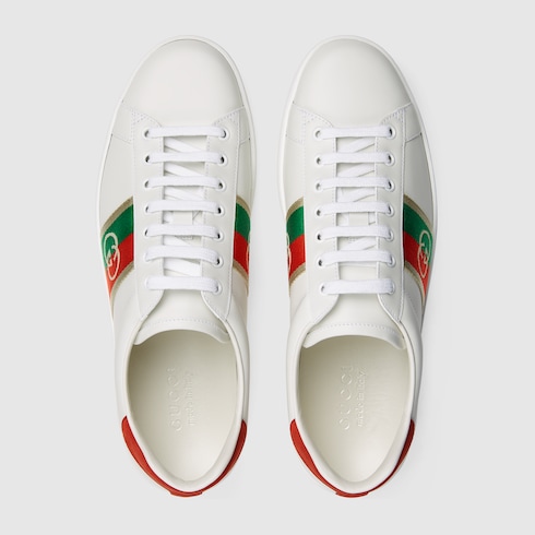 Gucci Men's Ace sneaker with Interlocking G. 3 Gucci Men's Ace sneaker with Interlocking G. 3
