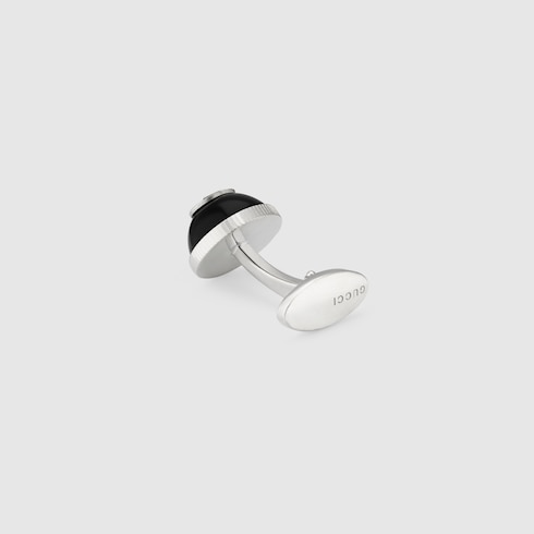 Gucci Interlocking Manschettenknöpfe in Sterlingsilber und 