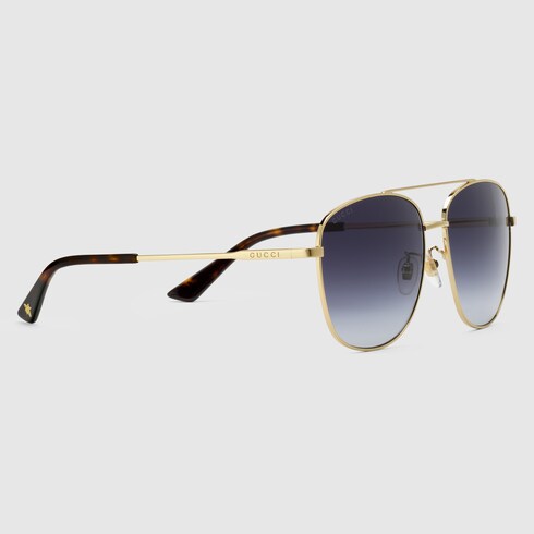 gucci navigator metal sunglasses