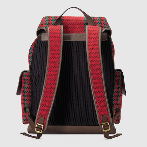 Gucci backpack with green and red straps hotsell