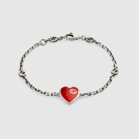 Gucci heart bracelet with Interlocking 