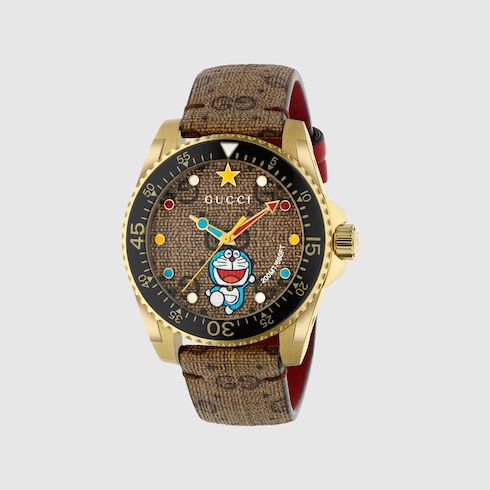 DORAEMON x GUCCI 2点セット x3 合計6個販売 Gucci Doraemon x Gucci Dive watch, 40mm - 656375ICSA08740