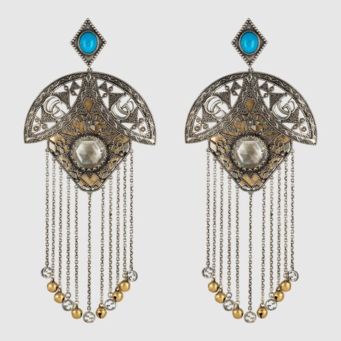 Gucci GG Marmont fringe earrings. 2