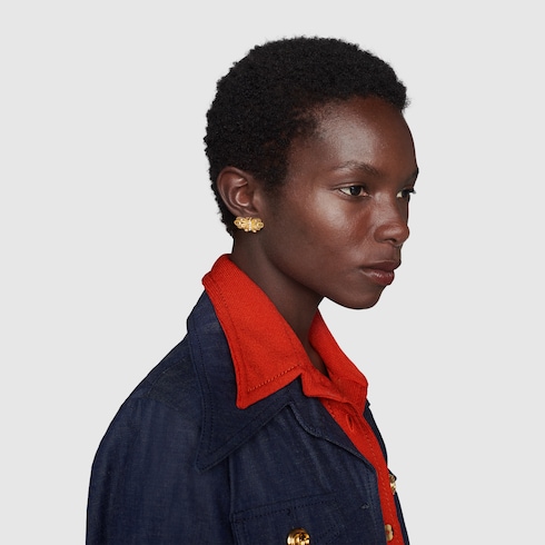 Le Marché des Merveilles 18k earrings in yellow gold | GUCCI® Canada