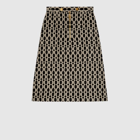 Gucci Optical tweed skirt. 1