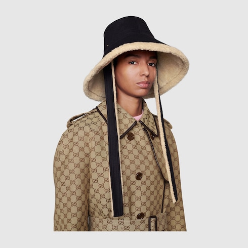 Gucci wide brim straw hat on sale