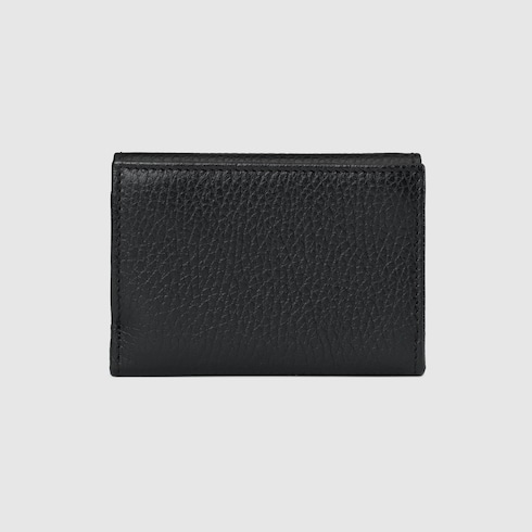 〔GGマーモント〕ミディアム ウォレットブラックレザー | GUCCI® JP