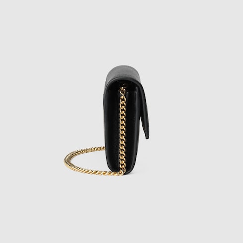 GG Marmont bi-color wallet on chain