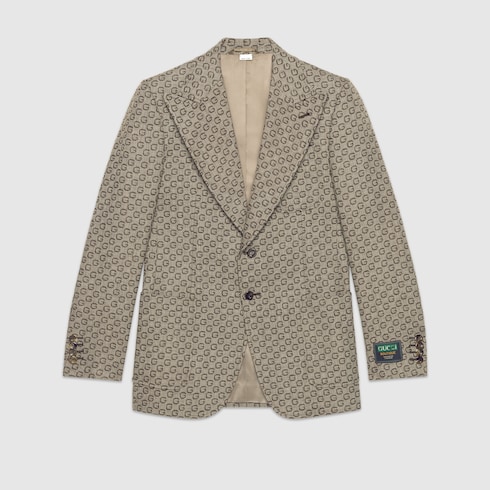 Gucci G jacquard wool jacket with Gucci label. 9
