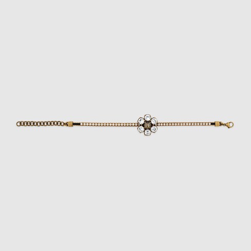 Crystal Double G  bracelet