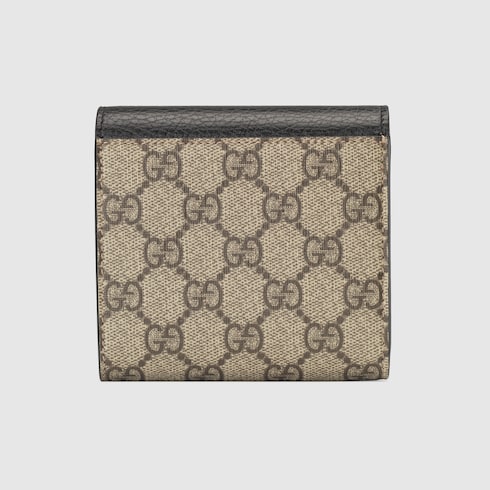 Mittelgroße, zweifarbige GG Marmont Brieftasche
