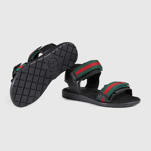 Children's leather sandal with Web Detail 5