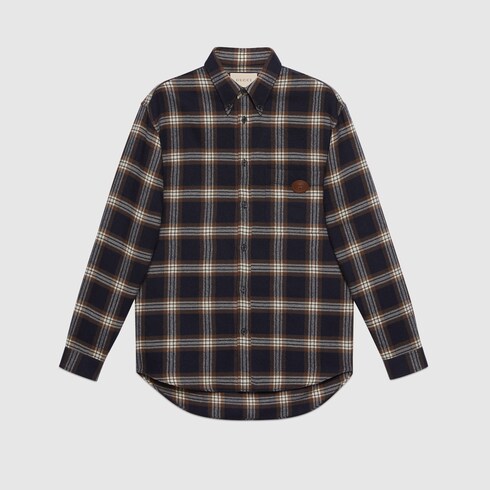 Gucci Brown Wool Shirt
