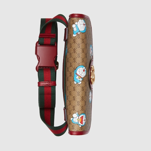 Doraemon x Gucci small belt bag in mini GG canvas GUCCI