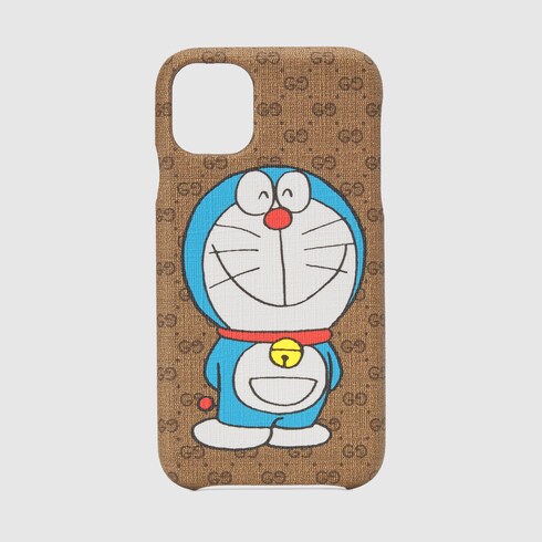 Doraemon X Gucci联名系列iphone 11保护套in迷你gg帆布 Gucci Ae