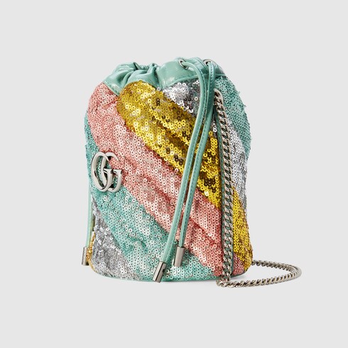 silver sequin gucci bag