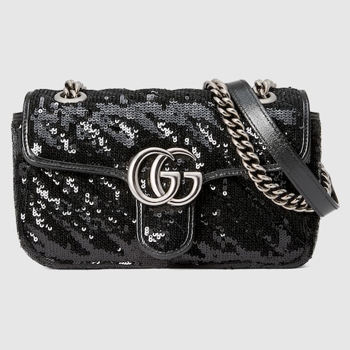 silver sequin gucci bag