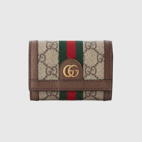 GUCCI オフィディア GG コンパクト財布 二つ折り ミニウォレット-