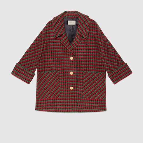 gucci houndstooth coat