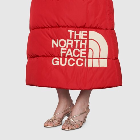 The North Face x Gucci nylon skirt in red GUCCI