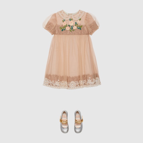 gucci white lace dress