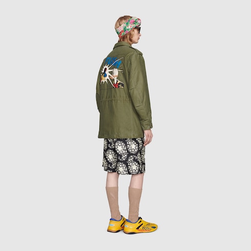 Gucci Disney x Gucci Donald Duck eco washed cotton jacket. 2