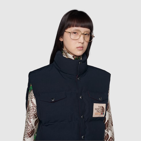 激安通販の 海軍藍色The 香港 GUCCI® Gucci尼龍馬甲| x Face North アンティーク雑貨