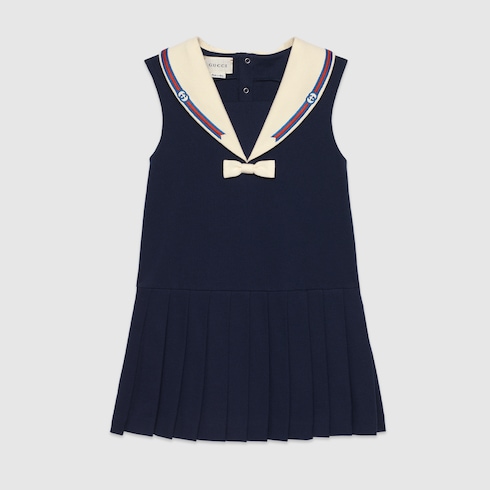 Gucci Children's cotton dress with Web and Interlocking G. 1