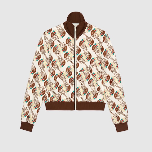 Gucci - The North Face x Gucci Web print technical jersey jacket