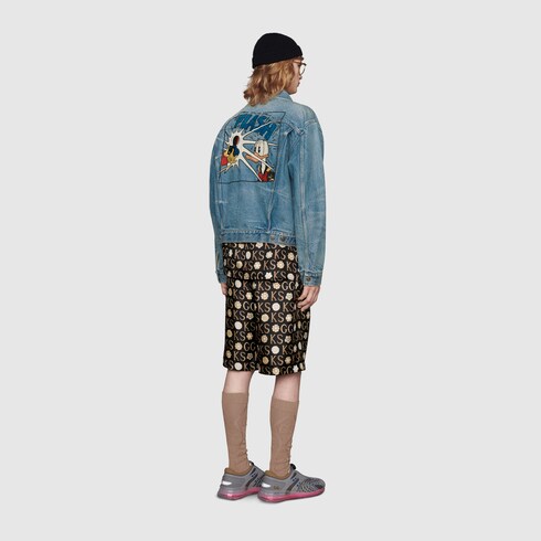 Gucci Disney x Gucci Donald Duck eco washed denim jacket. 1