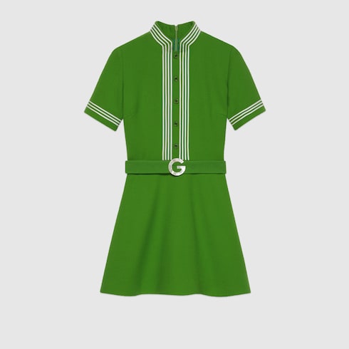 Gucci Light wool crêpe dress. 1