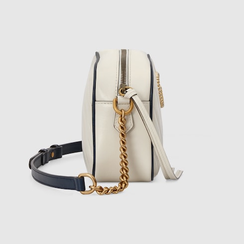 gg marmont small shoulder bag white