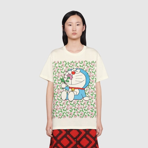 Gucci ドラえもん X Gucci コットンtシャツ Detail 2 Gucci Jp