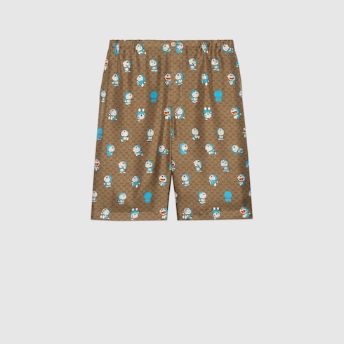 Gucci ドラえもん X Gucci Gg シルク ショートパンツ Detail 2 Gucci Jp