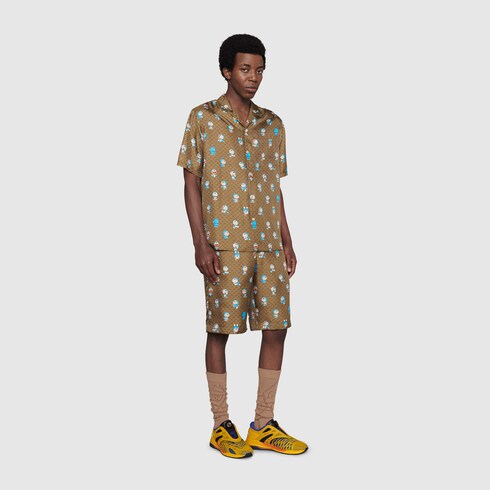 Gucci Doraemon x Gucci GG silk shorts - 649062ZAGSH2165
