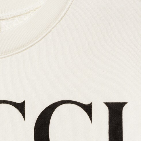 Doraemon x Gucci cotton sweatshirt in ivory | GUCCI® 香港