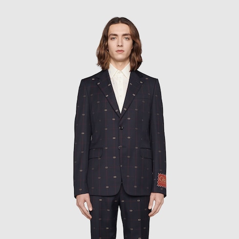 GG wool suit